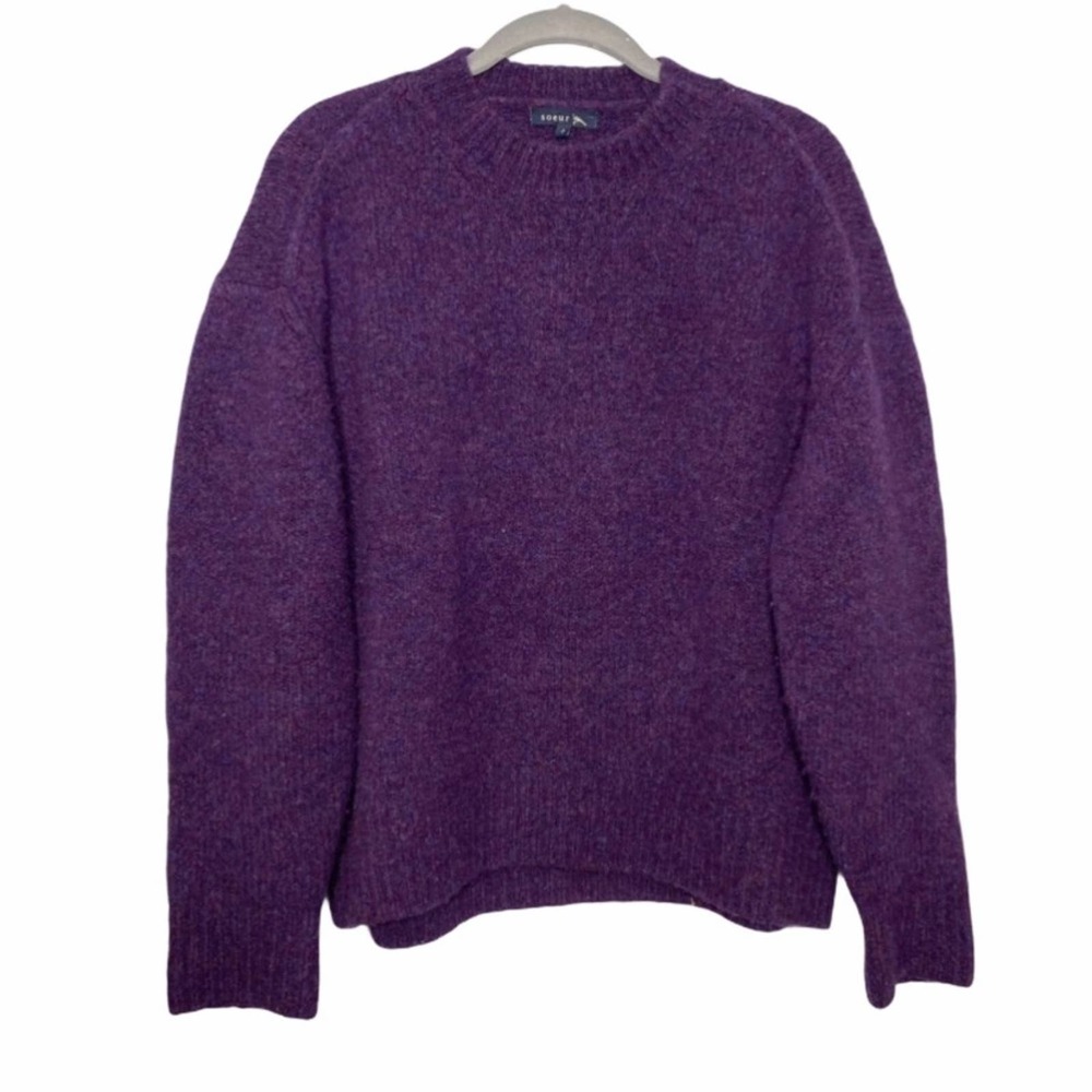 Soeur Easy Wool Mock Neck Knit Jumper Sweater